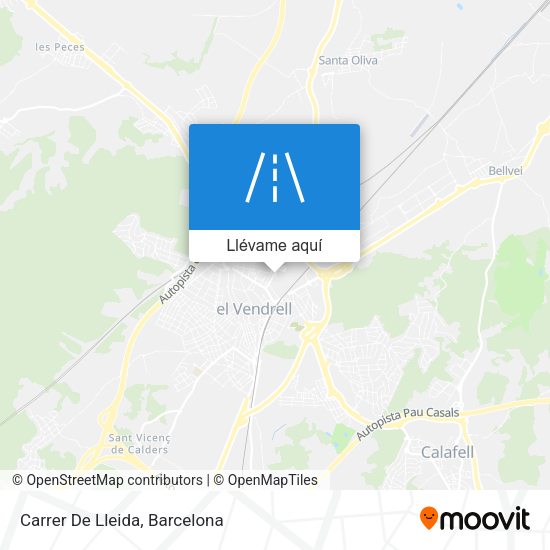 Mapa Carrer De Lleida