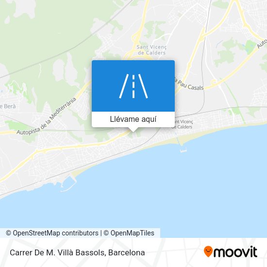 Mapa Carrer De M. Villà Bassols