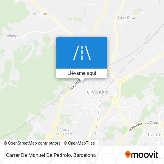 Mapa Carrer De Manuel De Pedrolo