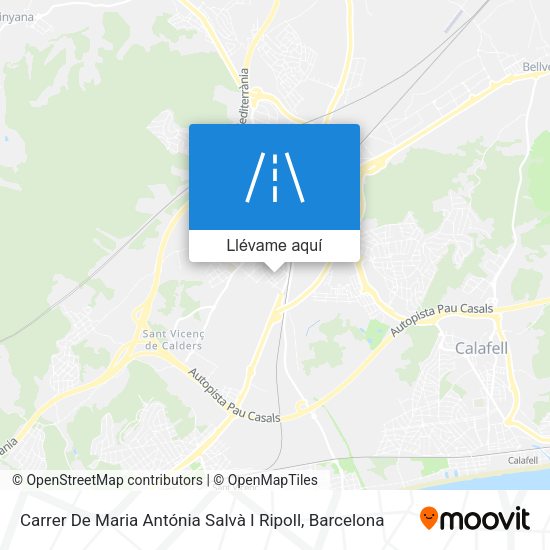 Mapa Carrer De Maria Antónia Salvà I Ripoll