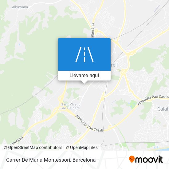 Mapa Carrer De Maria Montessori