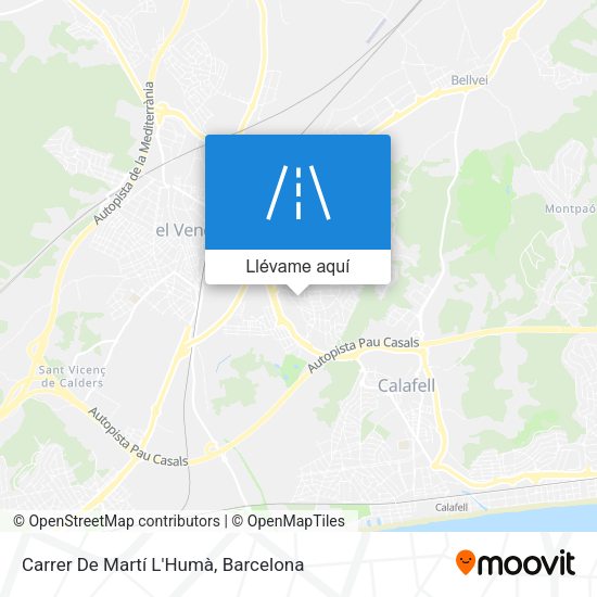 Mapa Carrer De Martí L'Humà