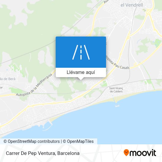 Mapa Carrer De Pep Ventura