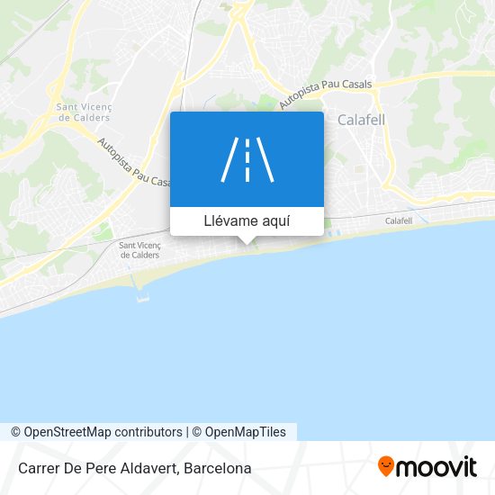 Mapa Carrer De Pere Aldavert