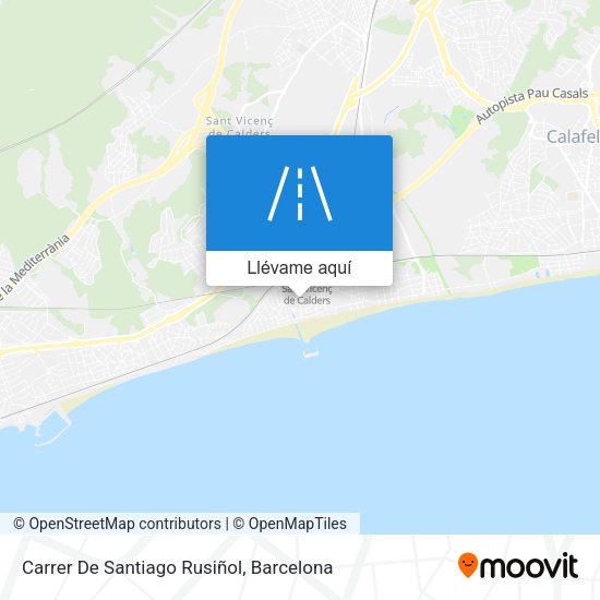 Mapa Carrer De Santiago Rusiñol