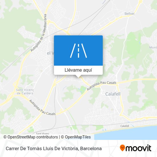 Mapa Carrer De Tomàs Lluís De Victòria
