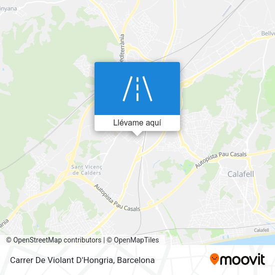 Mapa Carrer De Violant D'Hongria