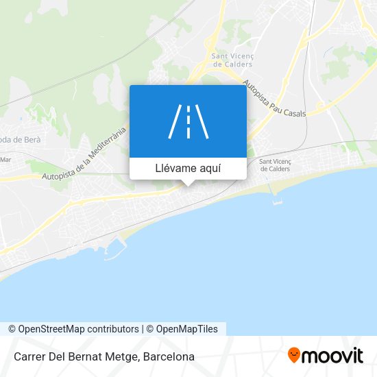 Mapa Carrer Del Bernat Metge