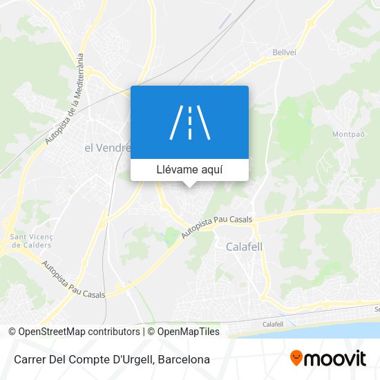 Mapa Carrer Del Compte D'Urgell