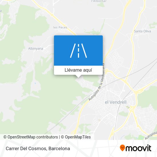 Mapa Carrer Del Cosmos