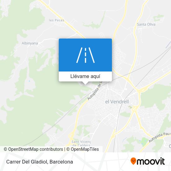 Mapa Carrer Del Gladiol