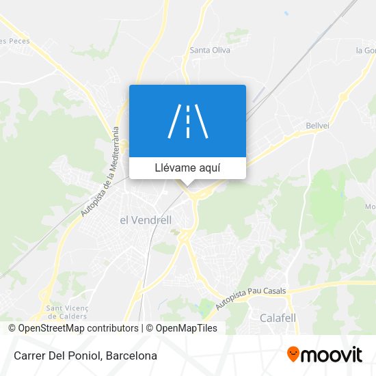 Mapa Carrer Del Poniol