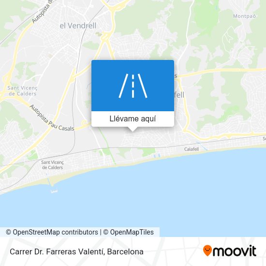 Mapa Carrer Dr. Farreras Valentí