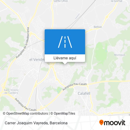 Mapa Carrer Joaquim Vayreda