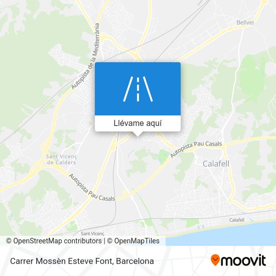 Mapa Carrer Mossèn Esteve Font