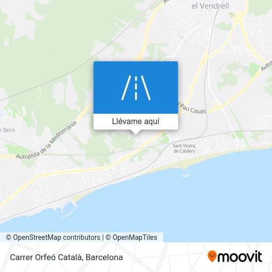 Mapa Carrer Orfeó Català