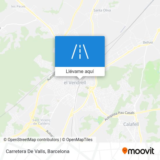 Mapa Carretera De Valls