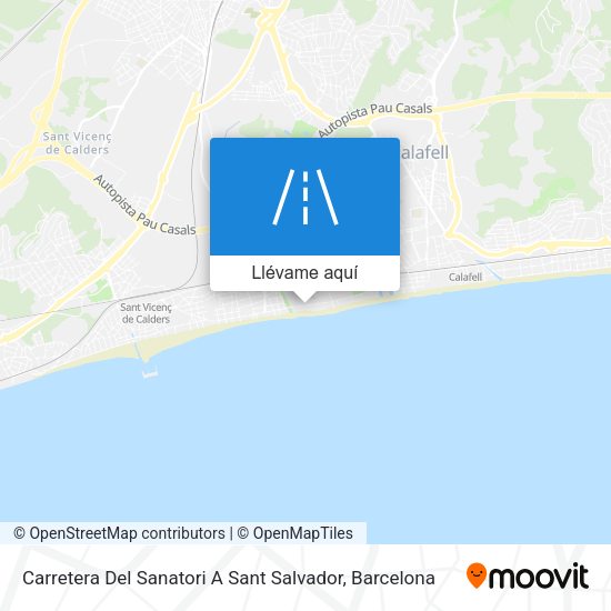 Mapa Carretera Del Sanatori A Sant Salvador