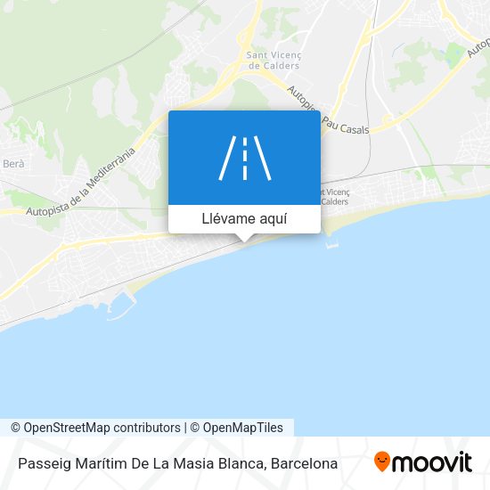 Mapa Passeig Marítim De La Masia Blanca