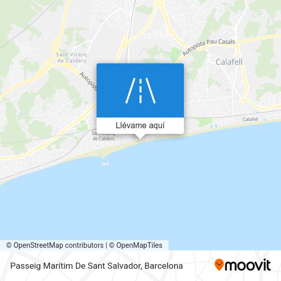 Mapa Passeig Marítim De Sant Salvador