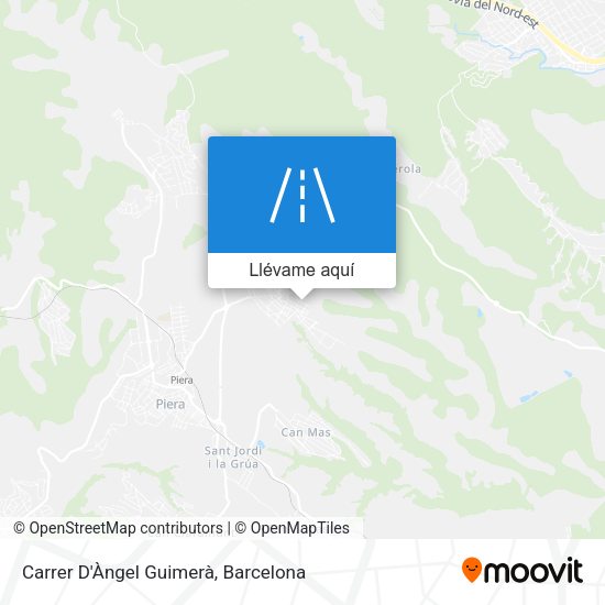Mapa Carrer D'Àngel Guimerà