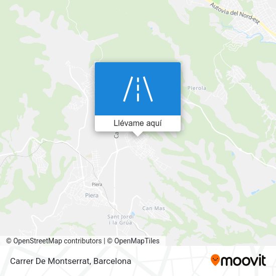 Mapa Carrer De Montserrat