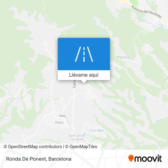 Mapa Ronda De Ponent