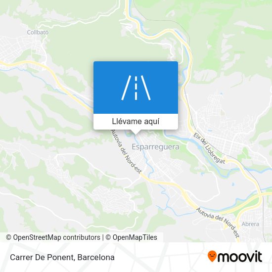 Mapa Carrer De Ponent