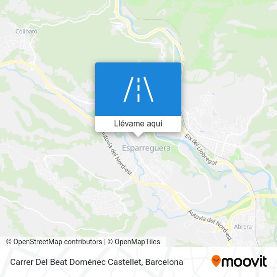 Mapa Carrer Del Beat Doménec Castellet