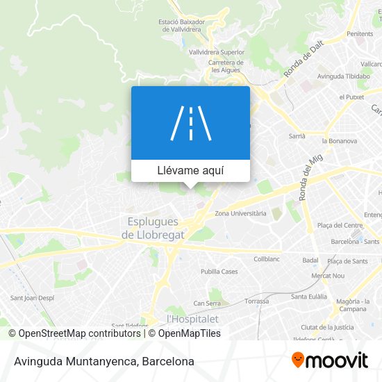 Mapa Avinguda Muntanyenca