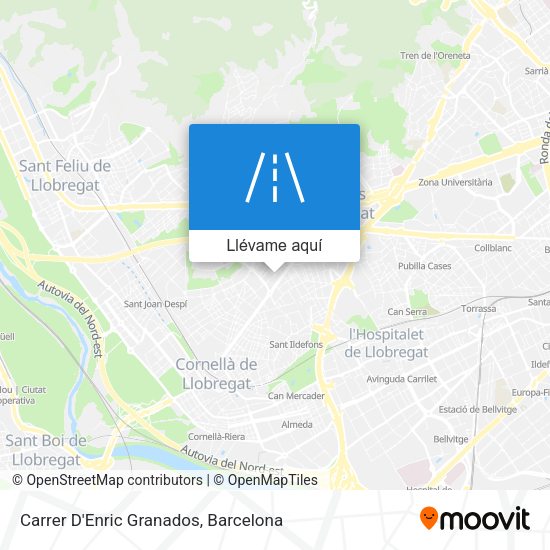 Mapa Carrer D'Enric Granados