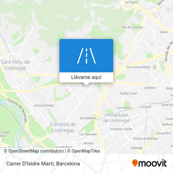 Mapa Carrer D'Isidre Martí