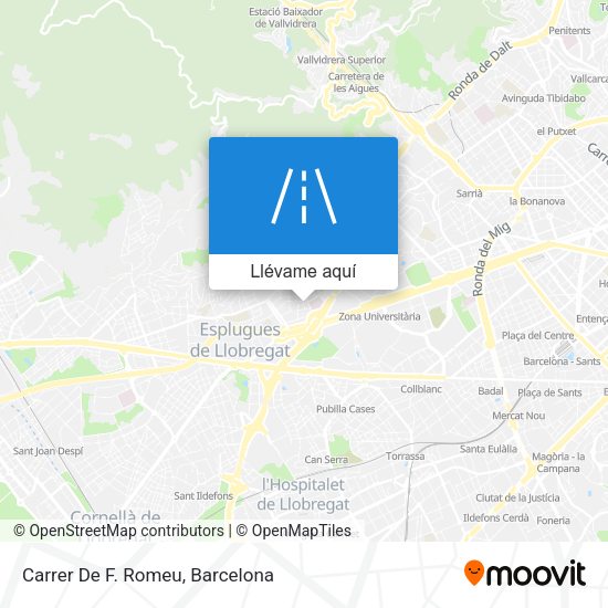 Mapa Carrer De F. Romeu