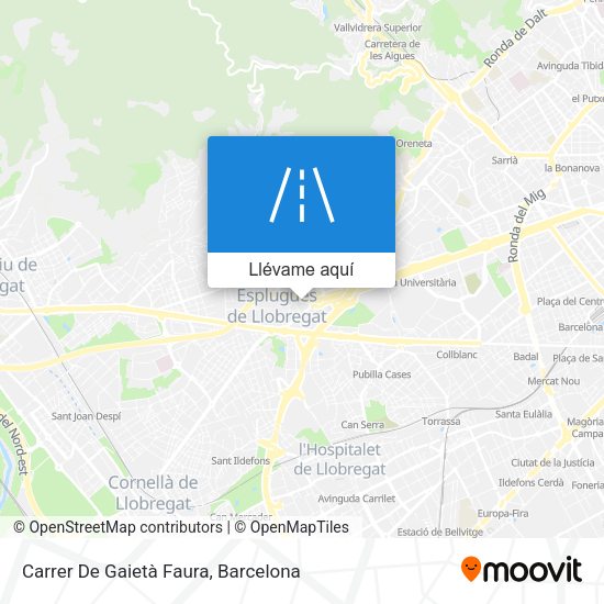 Mapa Carrer De Gaietà Faura