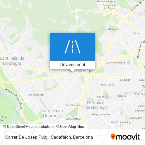 Mapa Carrer De Josep Puig I Cadafalch