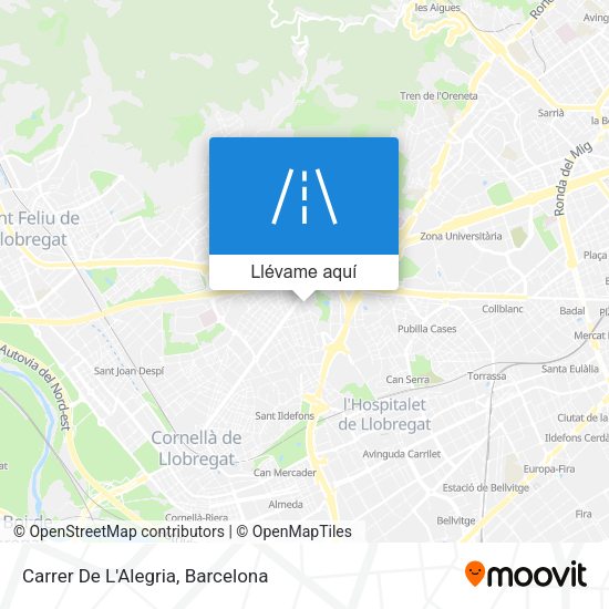 Mapa Carrer De L'Alegria