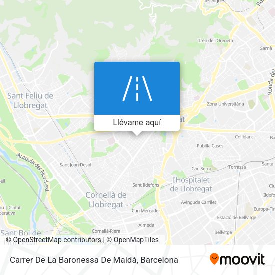 Mapa Carrer De La Baronessa De Maldà