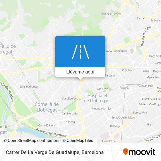 Mapa Carrer De La Verge De Guadalupe
