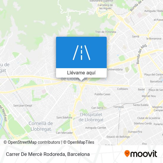 Mapa Carrer De Mercè Rodoreda