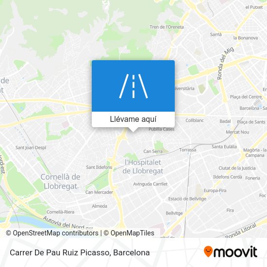 Mapa Carrer De Pau Ruiz Picasso