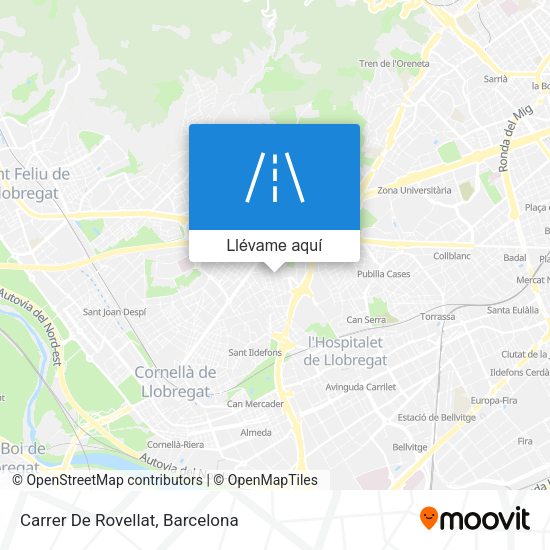 Mapa Carrer De Rovellat