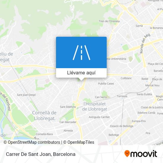 Mapa Carrer De Sant Joan
