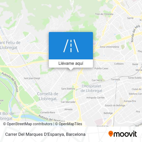 Mapa Carrer Del Marques D'Espanya