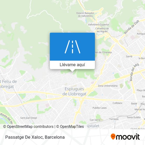 Mapa Passatge De Xaloc