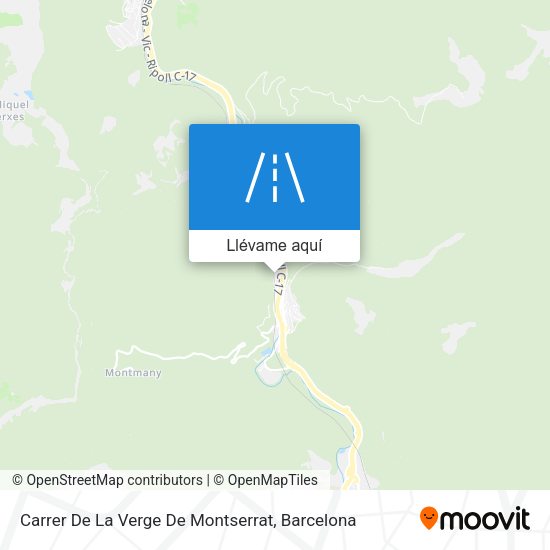 Mapa Carrer De La Verge De Montserrat