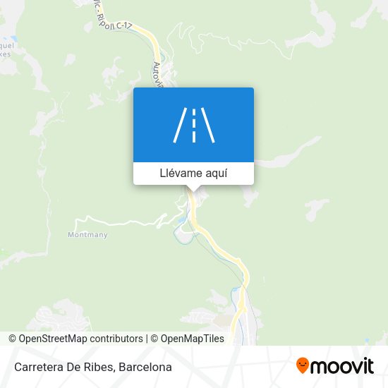 Mapa Carretera De Ribes