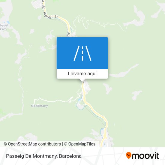 Mapa Passeig De Montmany