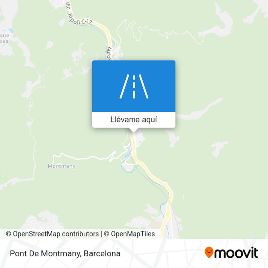 Mapa Pont De Montmany