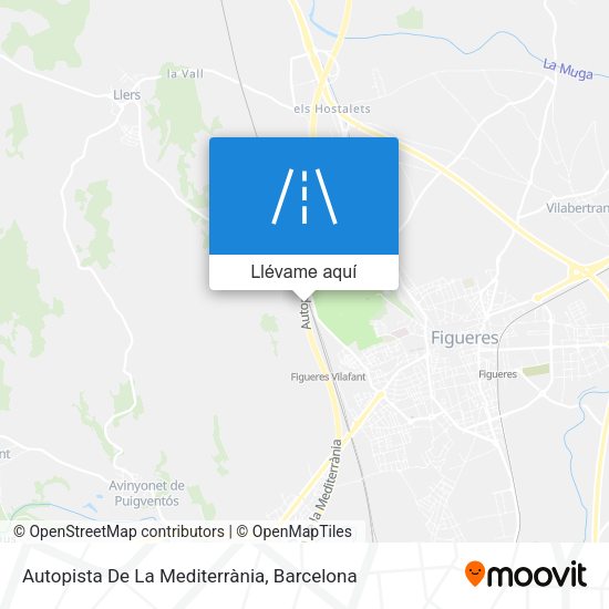 Mapa Autopista De La Mediterrània