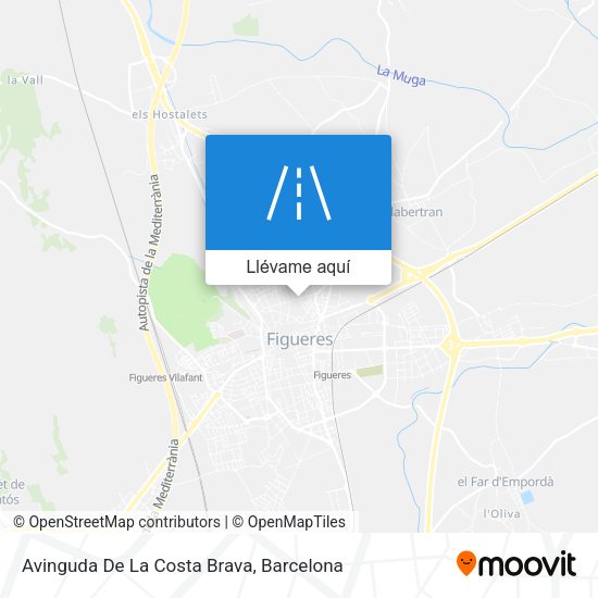 Mapa Avinguda De La Costa Brava